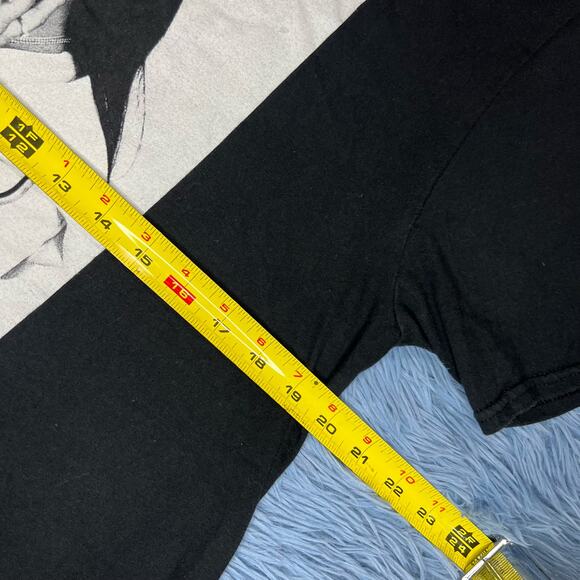 Aaliyah Big Graphic Shirt Size Large Mens Retro Music Black White Classic - Picture 8 of 9